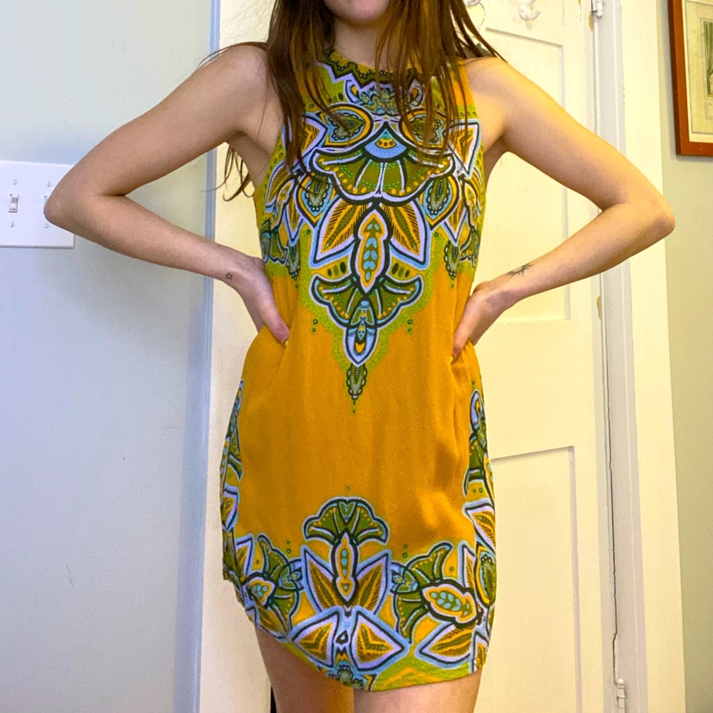 Ecoté Floral Boho Patterned Dress